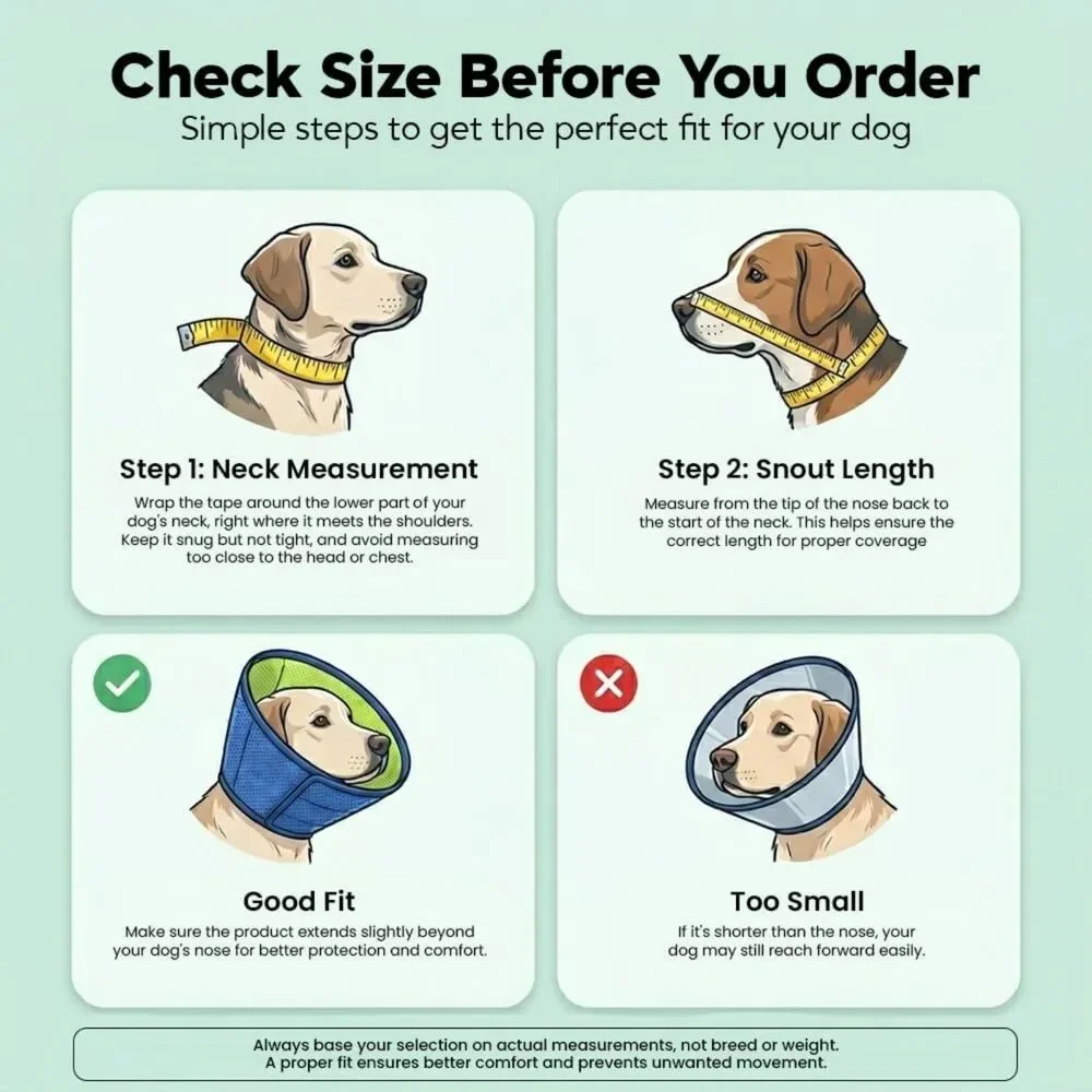 Soft Dog Cone Collar - M